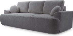 Masseno Sofa FILO z funkcją spania i pojemnikiem na pościel, Rozkładana sofa - Szary, CORAL 80