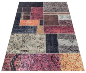 Dywan drukowany antypoślizgowy Fiesta patchwork multi 140 cm x 200 cm