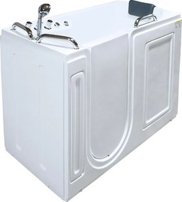 Wanna z hydromasażem i drzwiami - 1 miejsce siedzące - 355 l - 134,5 x 67,3 x 106 cm - BURAM