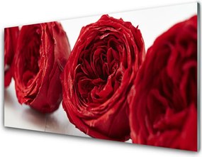 Panel Szklany Bukiet Herbacianych Róż