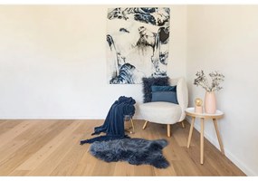 Niebieska sztuczna skóra Tiseco Home Studio Sheepskin, 60x90 cm