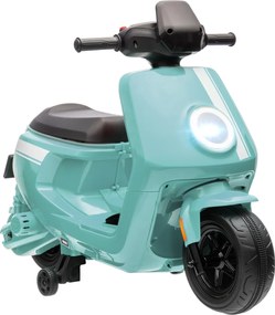 AIYAPLAY 6V Elektryczny Motocykl dla Dzieci z Światłami i Muzyką, Jazdą do Przodu i do Tyłu, Kółkami Treningowymi, 18-36 Miesięcy, Zielony