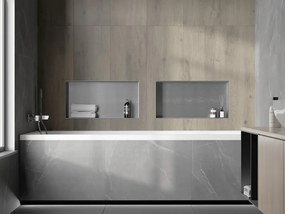 Mexen X-Wall-NR półka wnękowa bez kołnierza 60 x 30 cm, inox - 1911603010