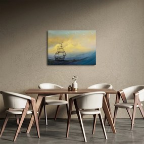 Obraz - Obraz statku ma morzu (70x50 cm)