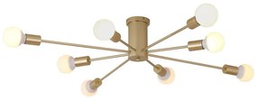 Lampa sufitowa metalowa loft cylinder wisząca AT43-8SZ-Gold