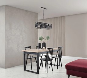 Lampa wisząca GORMAR czarna ELTAP