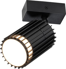 Designerski zewnętrzny reflektor sufitowy czarny IP44 - Boris