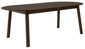 Brązowy rozkładany stół z litego drewna dębowego 100x220 cm Amalfi – Hammel Furniture