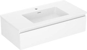 Mexen Orio szafka łazienkowa 90 cm z umywalką Otis, 1 szuflada, biała mat - 91A10-09023-1-BF01-W18M01