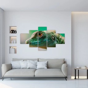 Szczegółowy obraz jaszczurki (125x70 cm)