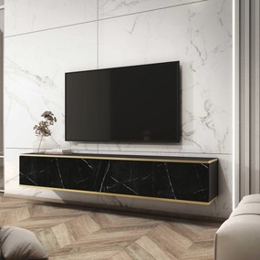 Szafka RTV VENEZIA - Czarny / Front Inny kolor / 175 cm