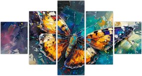 Obraz - Motyl, obraz olejny (125x70 cm)
