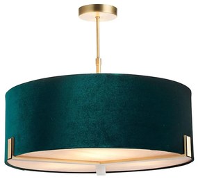 Endon 95839 - Żyrandol na drążku HAYFIELD 3xE27/40W/230V mosiądz/zielony