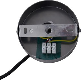 Nowoczesna lampa wisząca Tubo, kolor ciemnoszary, oprawka GU10, 50 mm