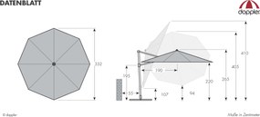 Derby DX 335 cm beżowa