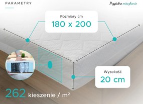 Materac kokosowy COCO MAXI 20 cm 180 x 200 cm Ochrona materaca: BEZ ochraniacz na materac