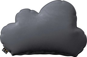 Poduszka Soft Cloud kolor szary tkanina połyskliwa, welwetowa