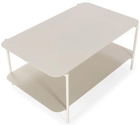 Kremowy metalowy stolik 58x90 cm Beatrix – MOME