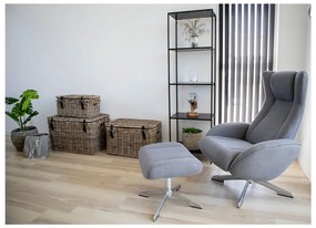 Czarny regał House Nordic Vita Shelf, 51x170 cm