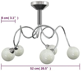 Lampa sufitowa ze szklanymi kloszami Z7-R71