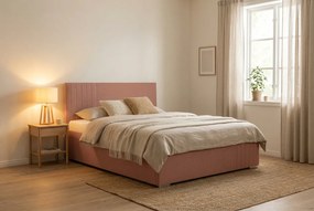 Łóżko MARS 120x200 cm Różowy Z materacem