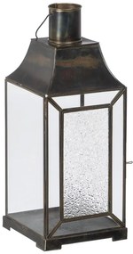 Metalowo-szklany lampion (wysokość 44 cm) – Ixia