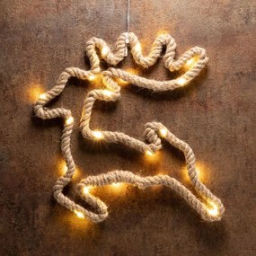 Dekoracja świąteczna renifer 28x29 cm, 20 LED 2 szt