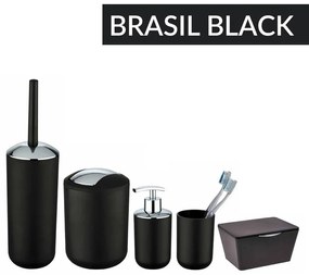 Kosz na śmieci BRASIL BLACK - 6,5 l, WENKO