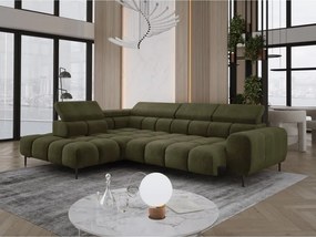 Narożnik PLAZA L Lewostronny z elektryczną regulacją siedziska w tkaninie EDEN 12 WERSAL