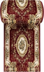 Czerwony elegancki chodnik dywanowy na metry W0-W49
