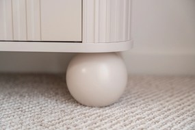 Zestaw szafek nocnych Vesper 56 cm - kaszmir / złote uchwyty / nogi kule