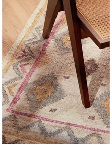 Kremowy chodnik z juty tkany ręcznie 80x200 cm Roya Imani – Elle Decoration