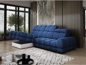 Narożnik TOLLO MINI S Lewostronny Elektryczna regulacja Solar 79 kolor Niebieski WERSAL