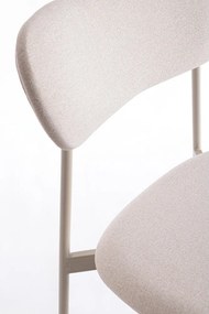 Szarobrązowe tapicerowane krzesło Inka – Yes Everyday