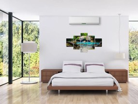 Obraz wodospadów (125x70 cm)