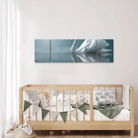 Obraz - Biały łabędź (170x50 cm)