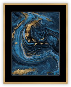 Obraz Abstract Blue&amp;Gold I 40 x 50cm