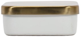 Pojemnik do przechowywania, metalowy organizer, kwadratowy, 13 cm