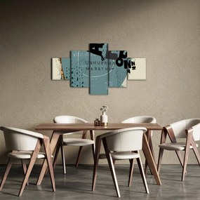 Obraz - Latający balon z tęczą (125x70 cm)