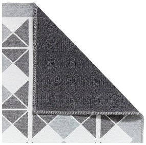 Szary chodnik odpowiedni do prania 61x170 cm Victoria Dark – Think Rugs