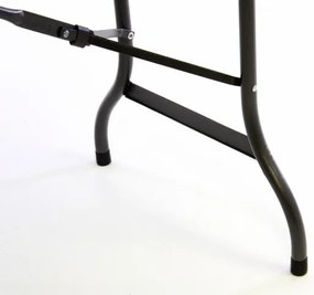 Ogrodowy stół składany z ratanowym wzorem - 180 x 75 cm