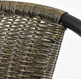 Krzesło ogrodowe bistro, sztaplowane, ciemnoszare