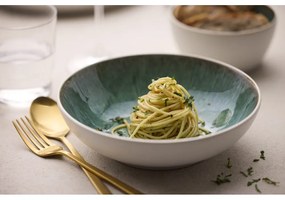 Biało-zielona kamionkowa miska 900 ml Gastro White/Green – Bitz