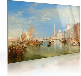 Obraz na szkle - Joseph Mallord William Turner, Venice the Dogana and San Giorgio Maggiore, reprodukcje (70x50 cm)