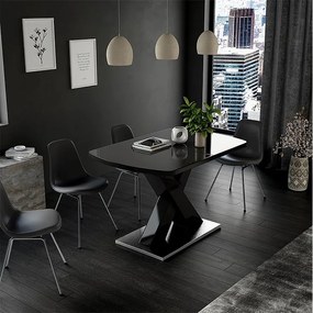 Stół do jadalni czarny 120x80x76 chinto