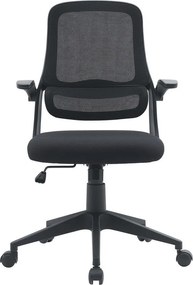 Czarne tapicerowane krzesło biurowe Gilmore – Yes Everyday