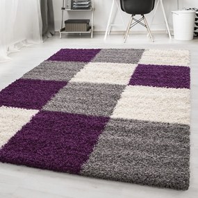 Fioletowo-szary dywan 60x110 cm Life – Ayyildiz Carpets