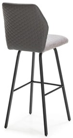 Jasnoszare hokery zestaw 2 szt. 75 cm Pol – Marckeric