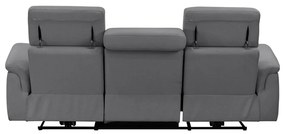Szara skórzana sofa 211 cm Pareli – Støraa