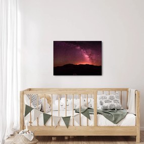 Obraz różowej Drogi Mlecznej (70x50 cm)